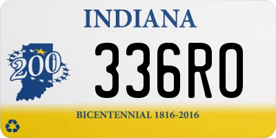 IN license plate 336RO