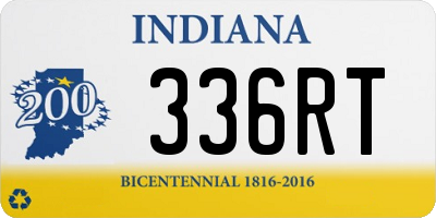 IN license plate 336RT