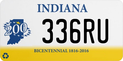 IN license plate 336RU