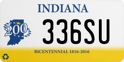 IN license plate 336SU