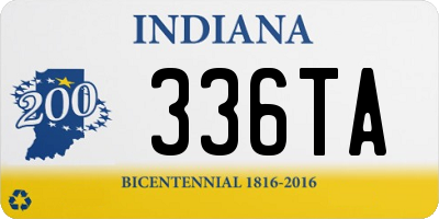 IN license plate 336TA