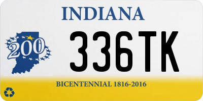 IN license plate 336TK