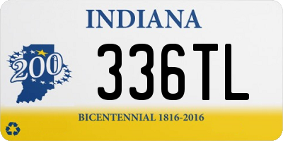 IN license plate 336TL