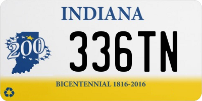 IN license plate 336TN