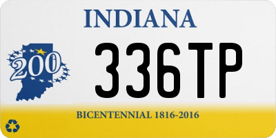 IN license plate 336TP