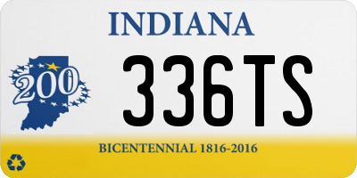 IN license plate 336TS