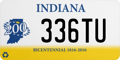 IN license plate 336TU