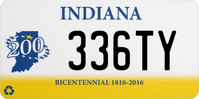 IN license plate 336TY