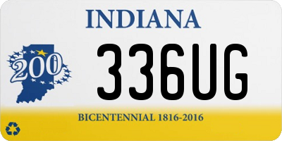 IN license plate 336UG