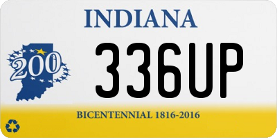 IN license plate 336UP