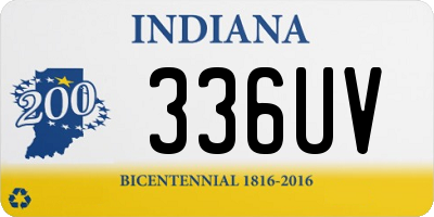 IN license plate 336UV