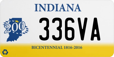 IN license plate 336VA