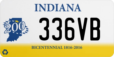 IN license plate 336VB