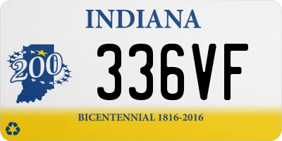 IN license plate 336VF