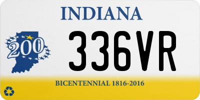 IN license plate 336VR