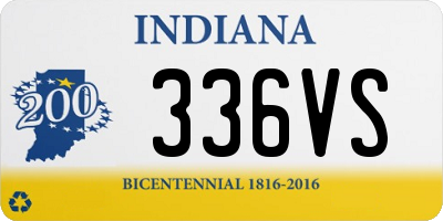 IN license plate 336VS