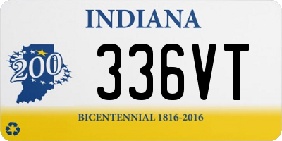 IN license plate 336VT