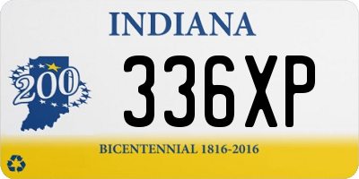 IN license plate 336XP