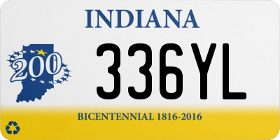 IN license plate 336YL