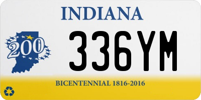 IN license plate 336YM