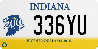 IN license plate 336YU