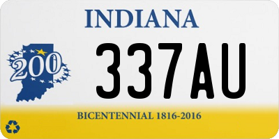 IN license plate 337AU