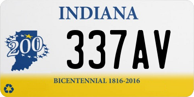 IN license plate 337AV