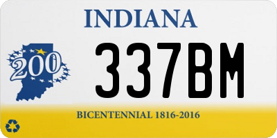 IN license plate 337BM