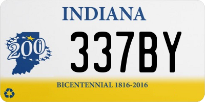 IN license plate 337BY