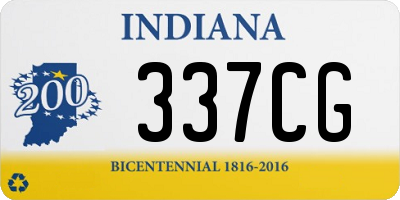 IN license plate 337CG