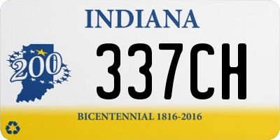 IN license plate 337CH