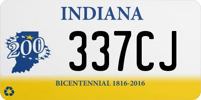 IN license plate 337CJ