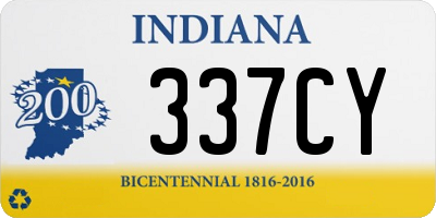 IN license plate 337CY