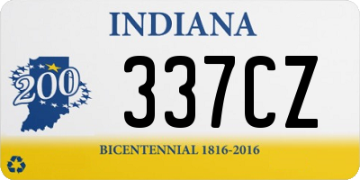 IN license plate 337CZ