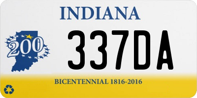 IN license plate 337DA