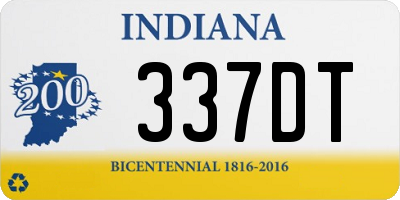 IN license plate 337DT