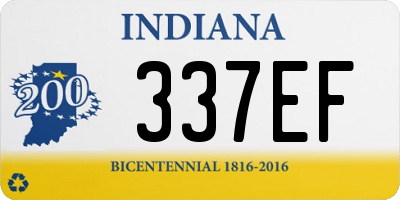 IN license plate 337EF