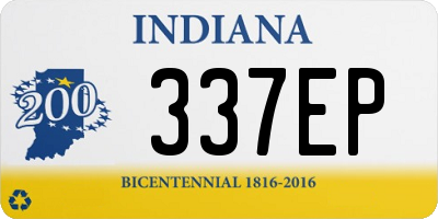 IN license plate 337EP