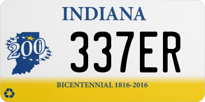 IN license plate 337ER