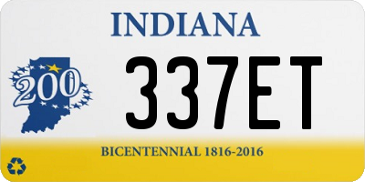 IN license plate 337ET