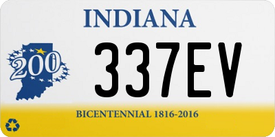 IN license plate 337EV