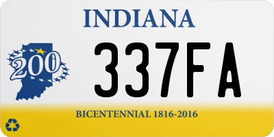 IN license plate 337FA