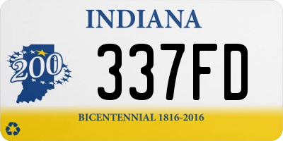 IN license plate 337FD