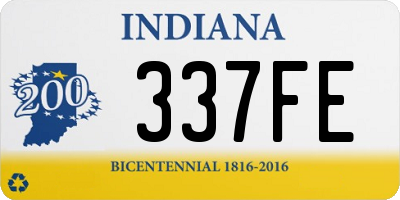 IN license plate 337FE