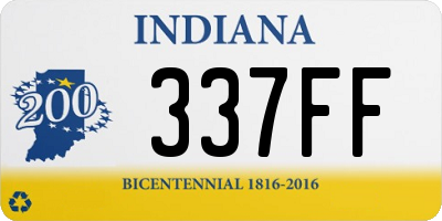 IN license plate 337FF