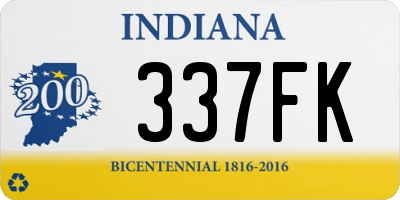 IN license plate 337FK