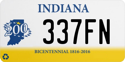 IN license plate 337FN