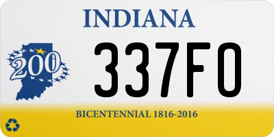 IN license plate 337FO