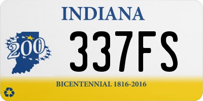 IN license plate 337FS