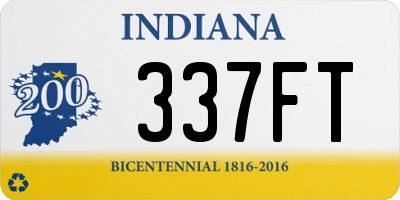 IN license plate 337FT